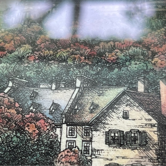 Jacques Brousseau “Maison Chevalier Quebec” Etching Art-Signed-FRAMED-Authentic - Picture 6 of 16